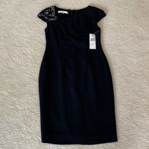 Evan-Picone black evening dress